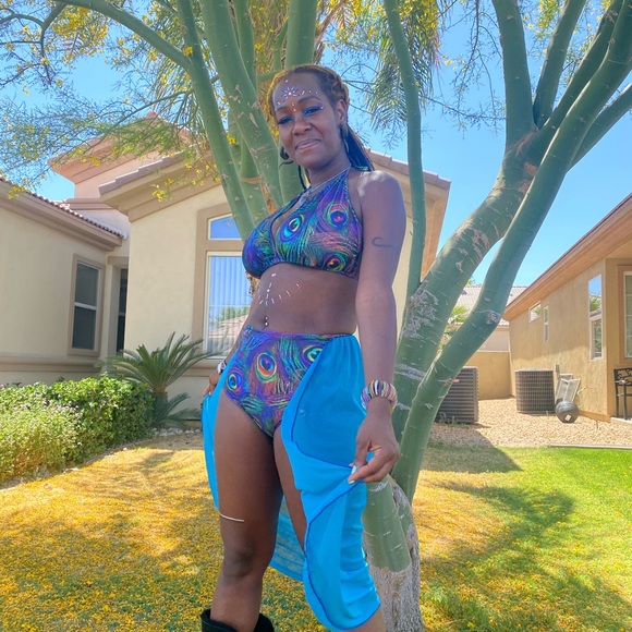 Peacock 3 piece festival set - Picture 13 of 15